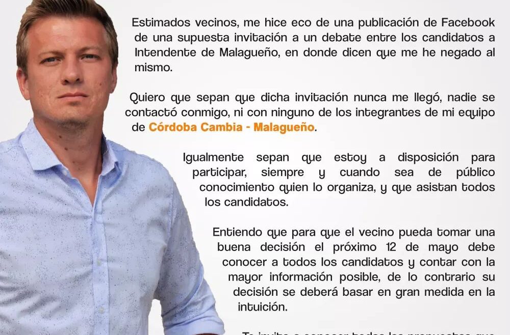 Un candidato a intendente en Córdoba se resolvió tirando la moneda