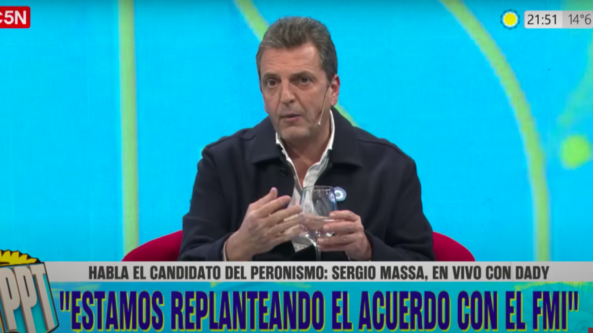 Massa fue a lo de Dady Brieva, se quebró con un elogio, y habló del "tío vago"