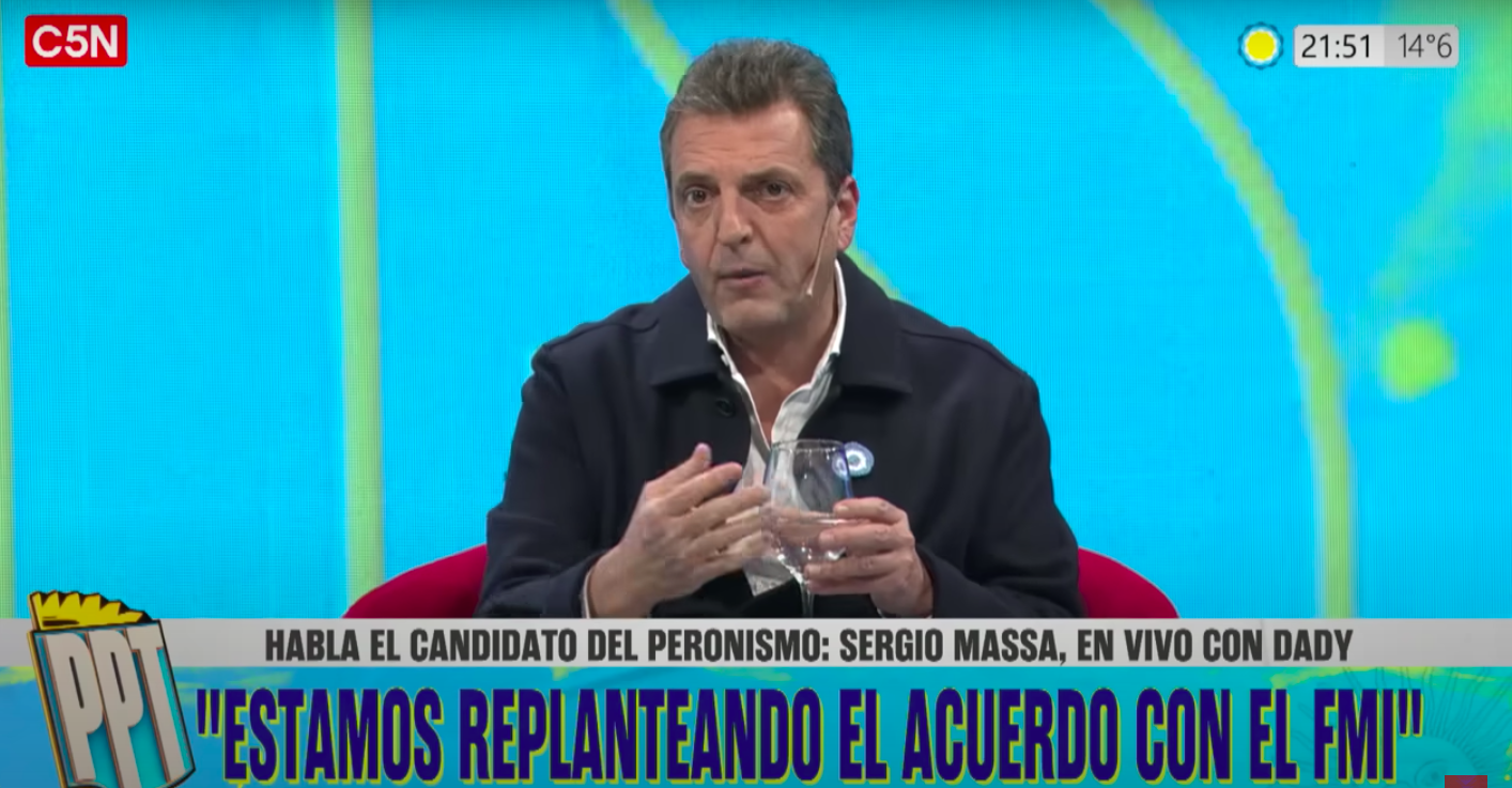 Massa fue a lo de Dady Brieva, se quebró con un elogio, y habló del "tío vago"
