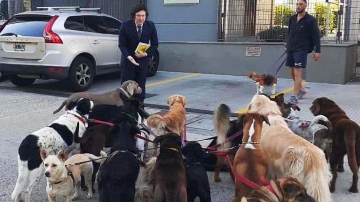 Milei, el candidato de los perros