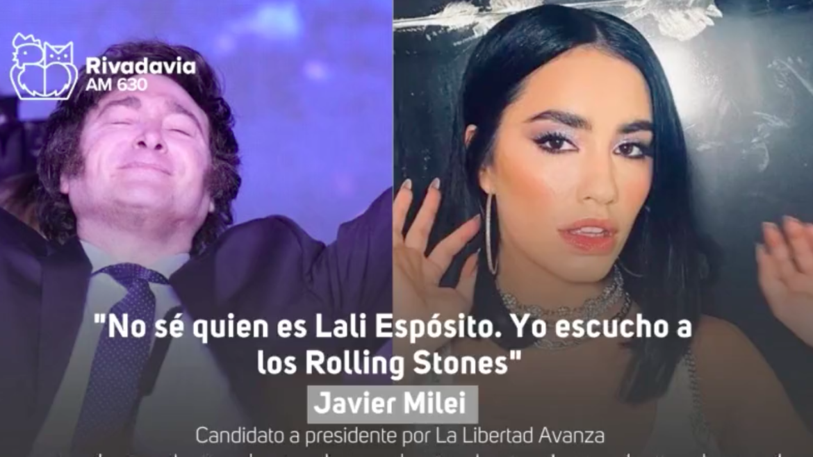 Milei: "No sé quién es Lali, yo escucho a los Rolling Stones"