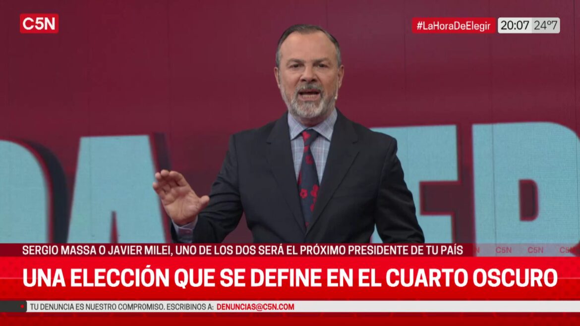 Caras largas en C5N: "Los números no son buenos para Unión por la Patria"