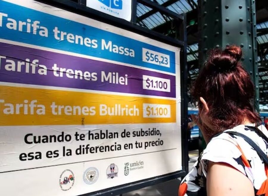 Un canal militó la campaña del miedo con el boleto de los trenes