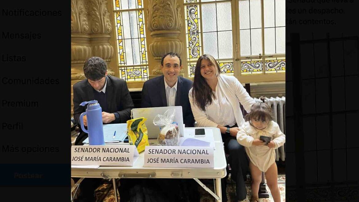 Un senador de Santa Cruz hizo un "piquete" por la oficina