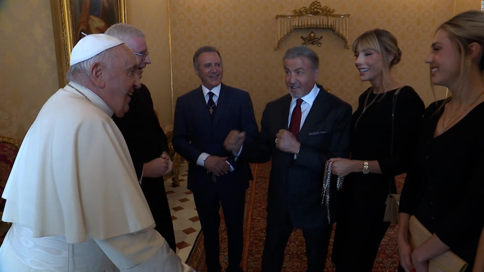 Rocky recordó su chanza con el Papa