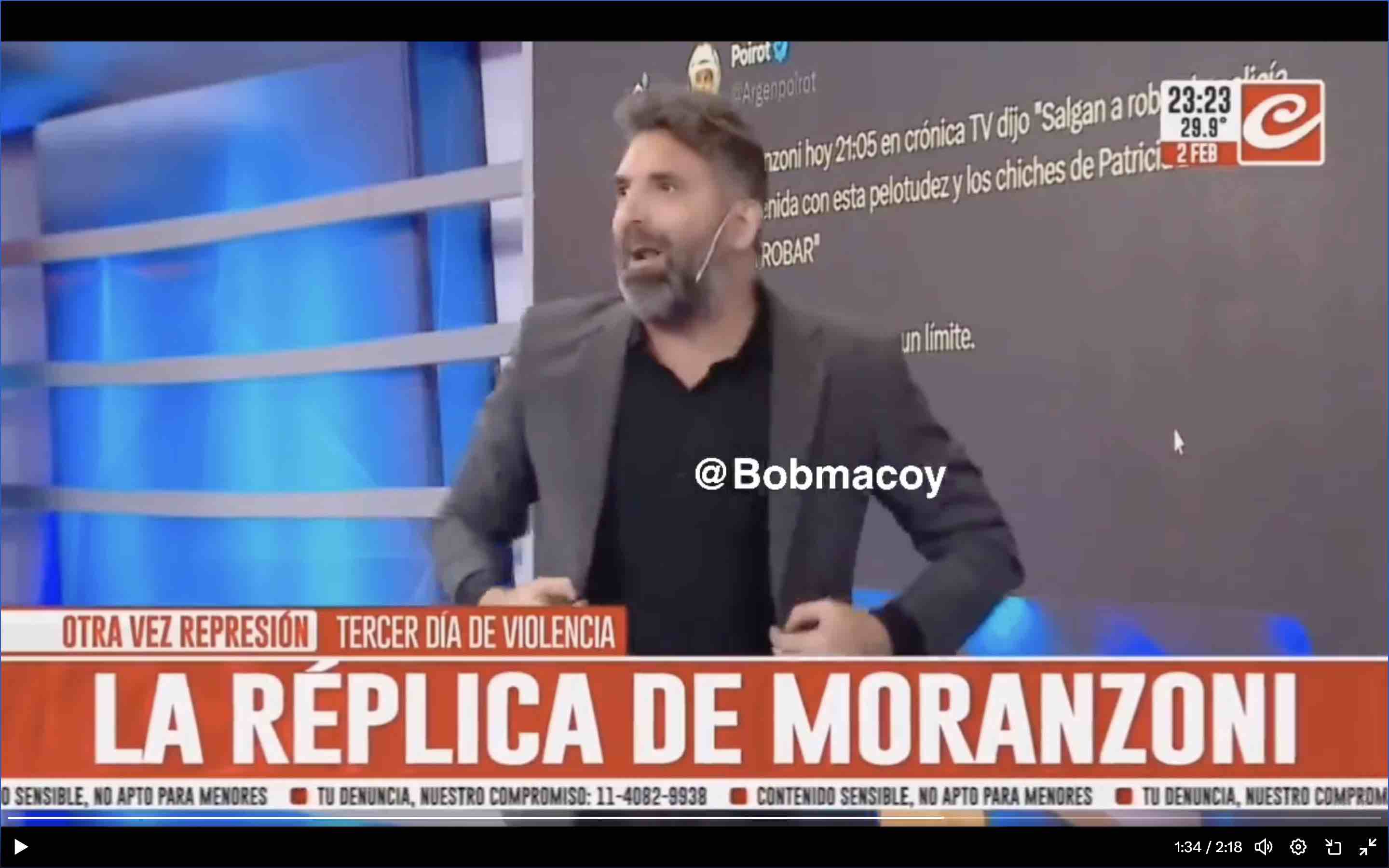 Escandalosa salida de Diego Moranzoni de Crónica TV