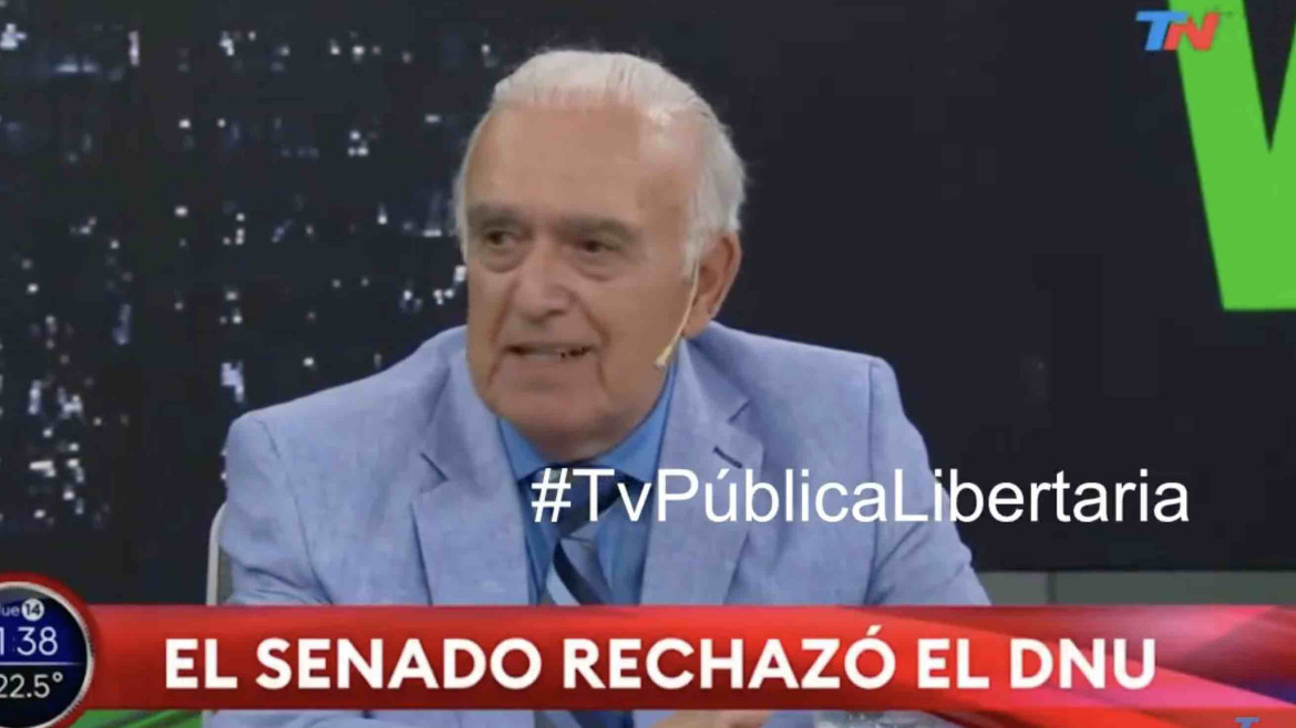 Ruckauf se subió a las críticas contra Lousteau y lo tildó de "mucamo" de CFK