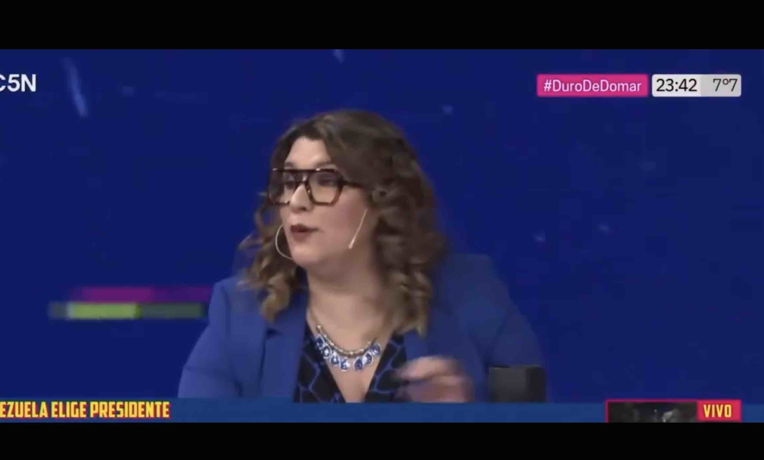 Cynthia Garcia se inmoló por el régimen de Maduro y se cruzó con todos en C5N