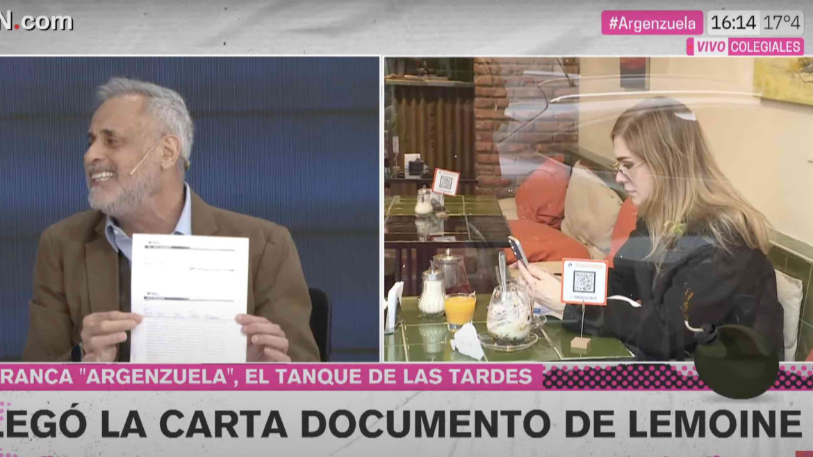 Lilia Lemoine fue a C5N con una carta documento y armó un show con Rial