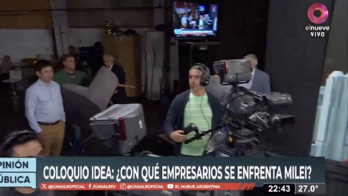 Lombardi casi se trompea con un profesor universitario en un canal de TV