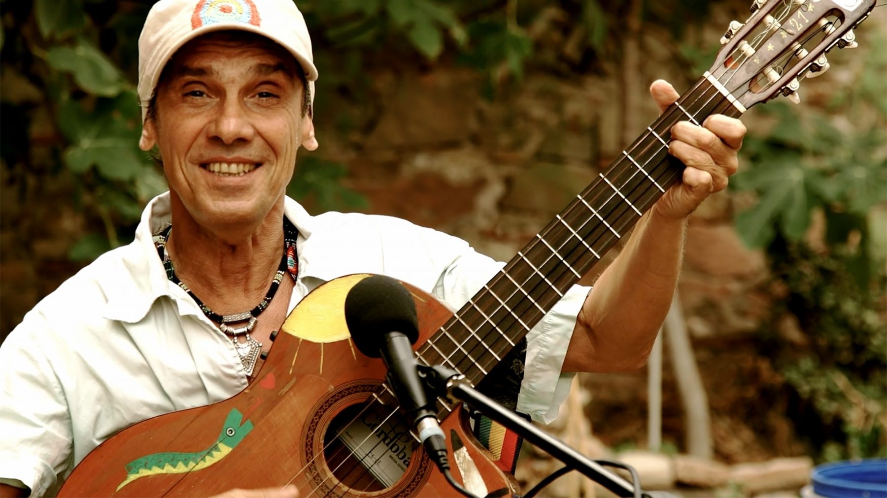 Manu Chao estuvo en Villa Fiorito recordando a Maradona