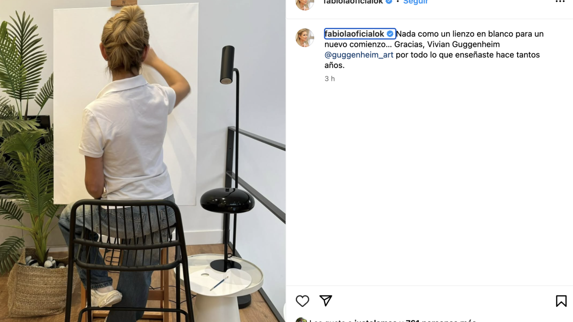 Reapareció Fabiola Yañez con un misterioso posteo de espaldas