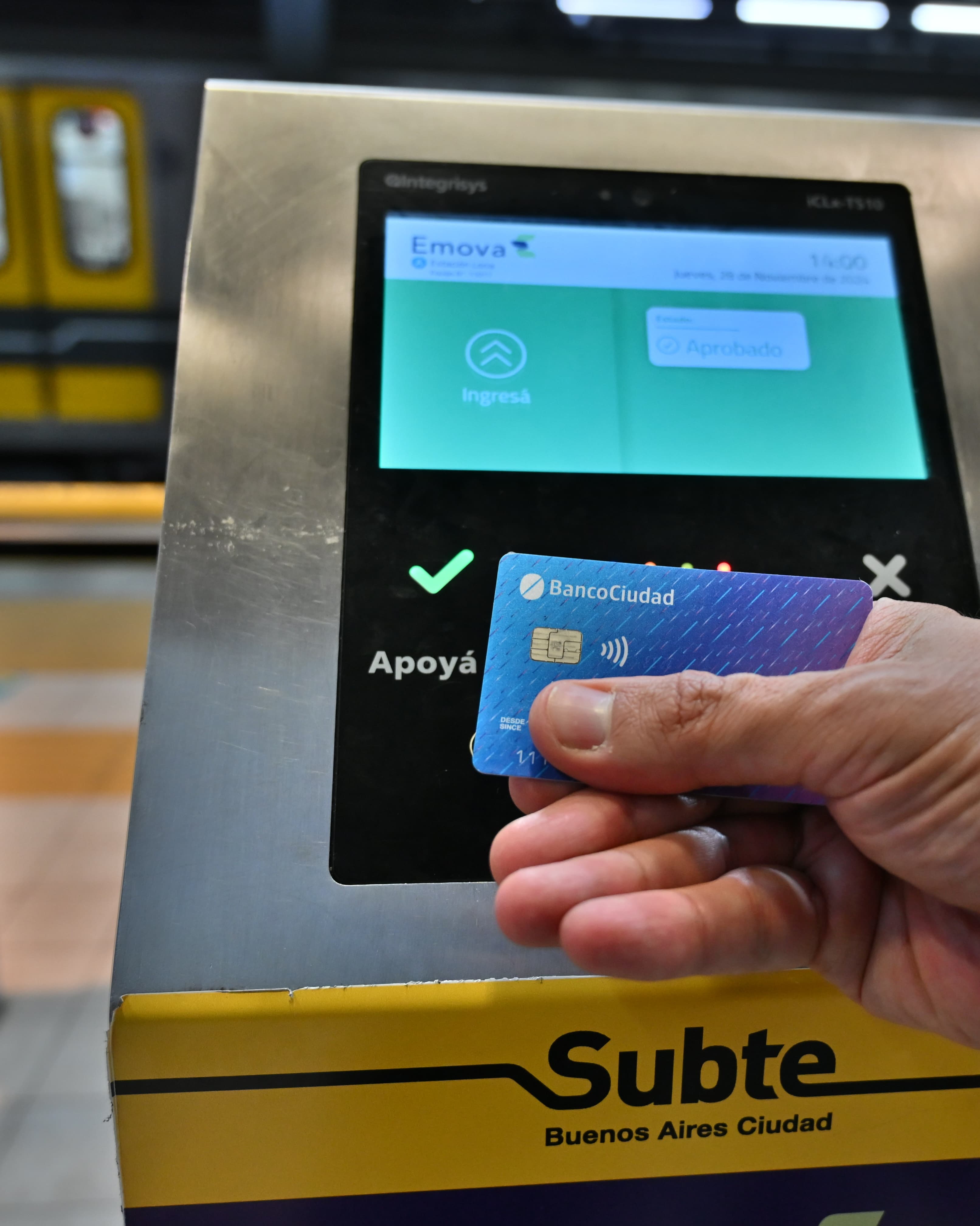 Reintegros del 100% en el subte con tarjeta de Banco Ciudad