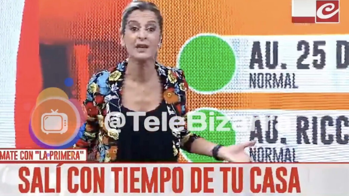 Una conductora de Crónica se fue a los gritos