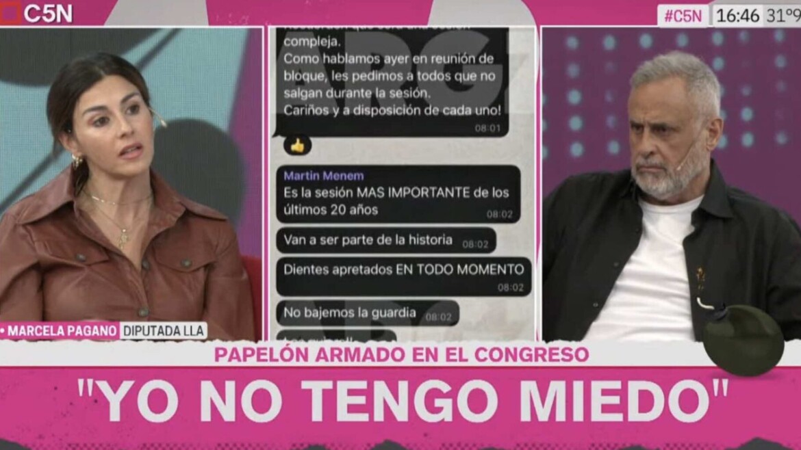 Pagano fue a C5N para explotar el "audio gate" de Martín Menem
