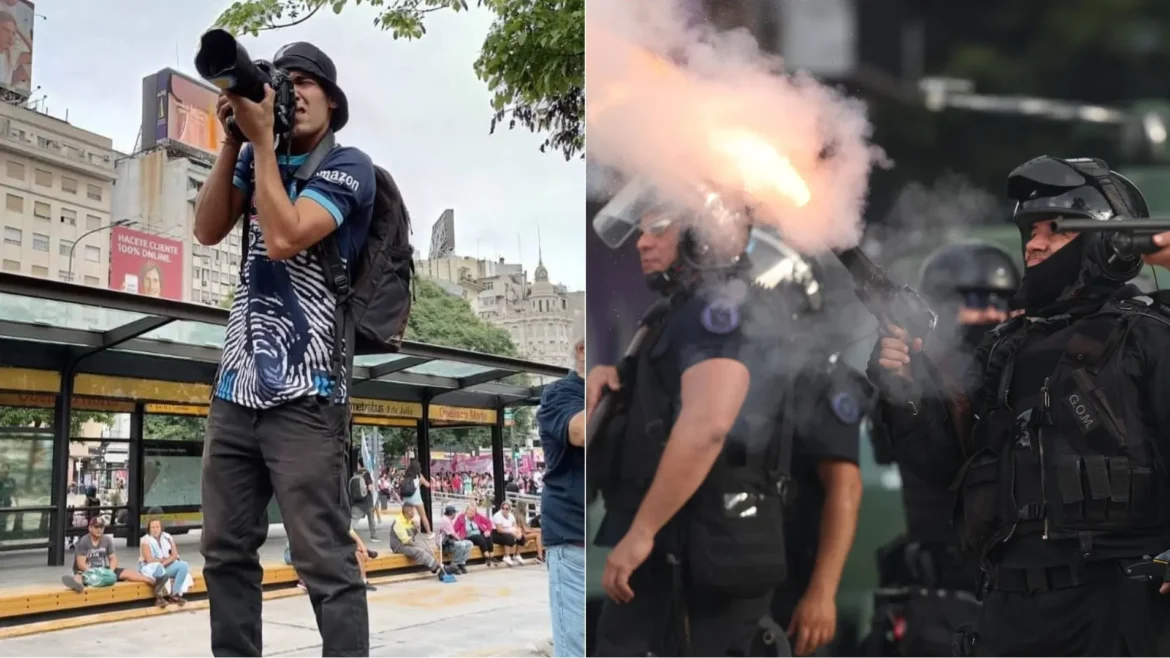 Un fotógrafo freelance en estado crítico tras la represión en la marcha de los jubilados