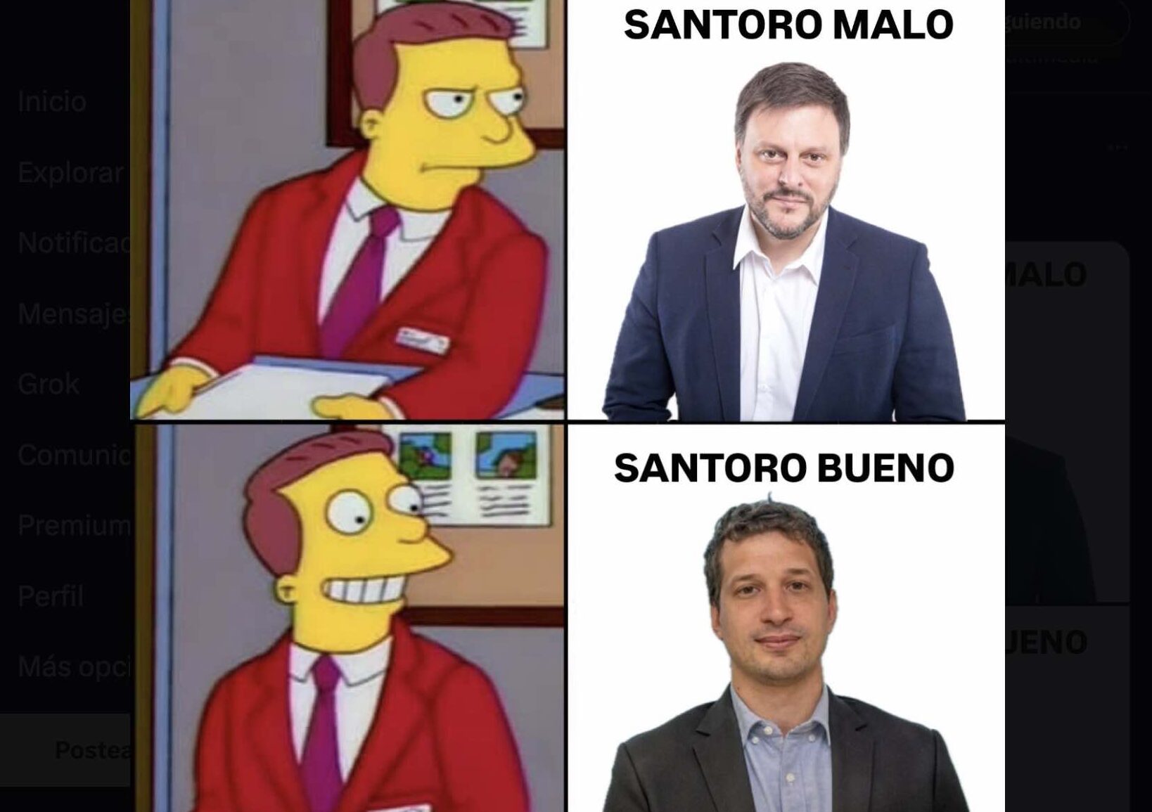 Al final, se bajó el "Leandro Santoro" libertario