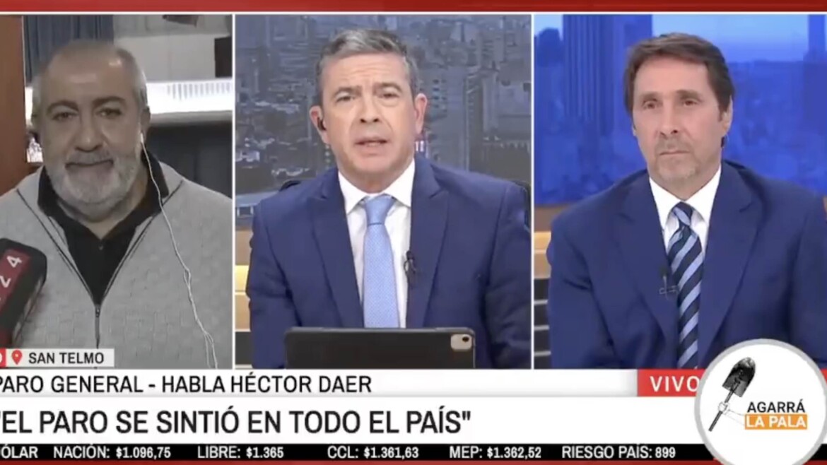 Fuerte cruce entre Pablo Rossi y Daer por el paro de la CGT