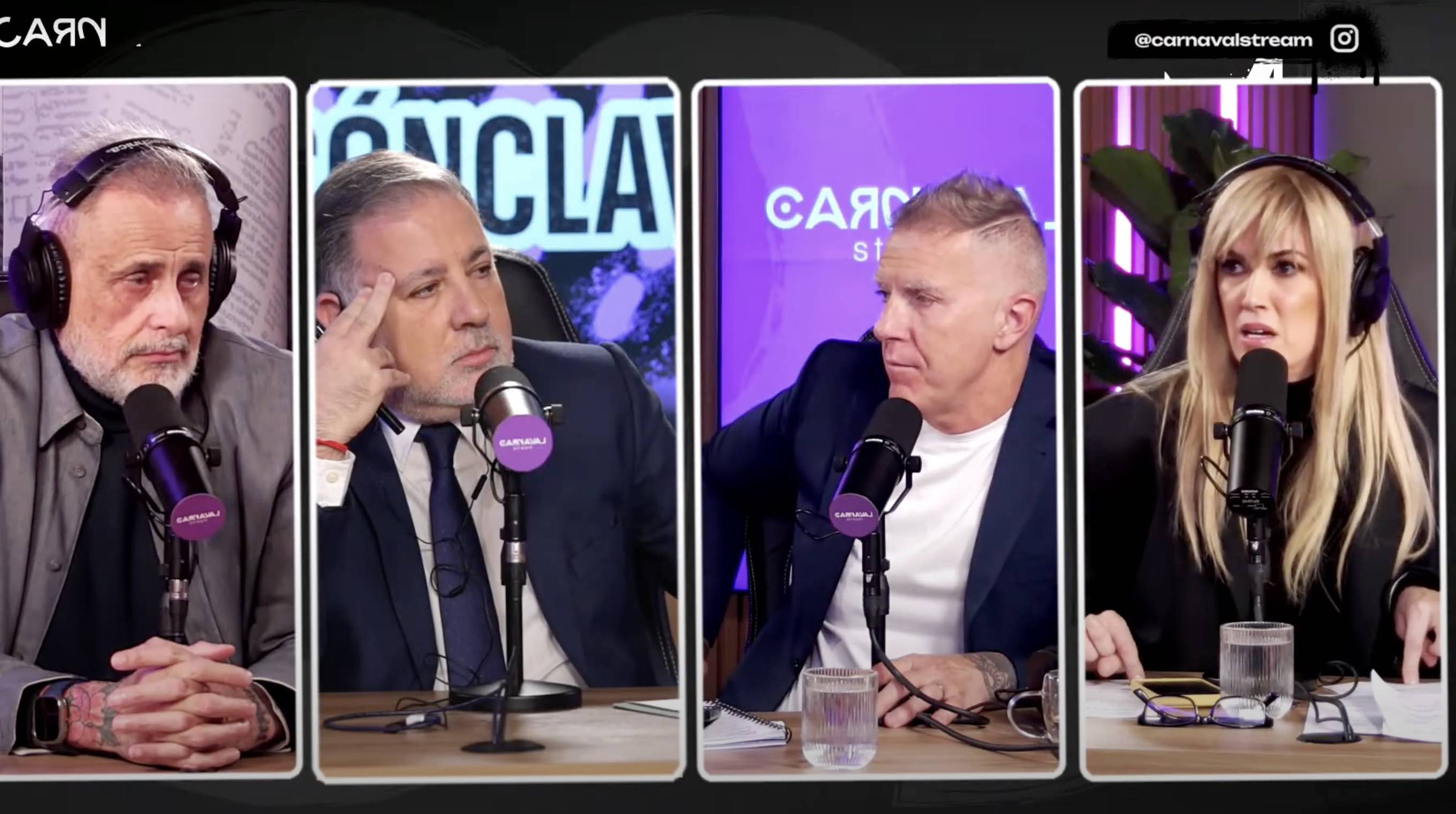 Se juntaron los 4 fantásticos: Rial, Canosa, Fantino y Doman debutaron en Carnaval