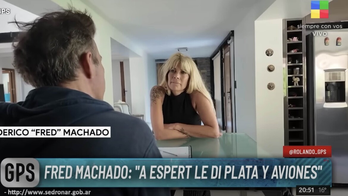 La última entrevista a Fred Machado a minutos de su detención: de espaldas y quebrado