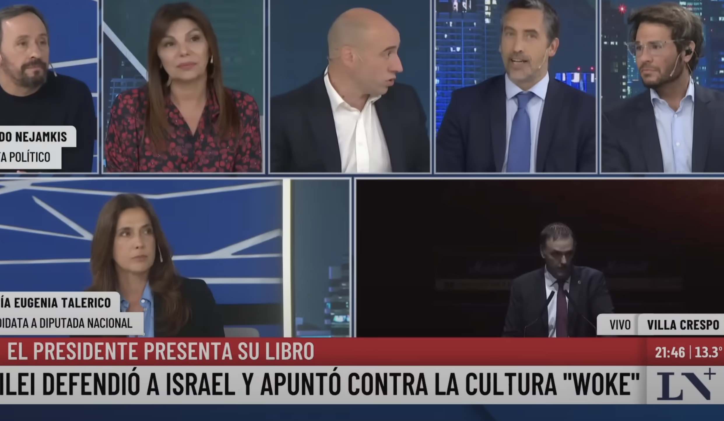 Talerico se quebró al aire por el show de Milei en el Movistar Arena