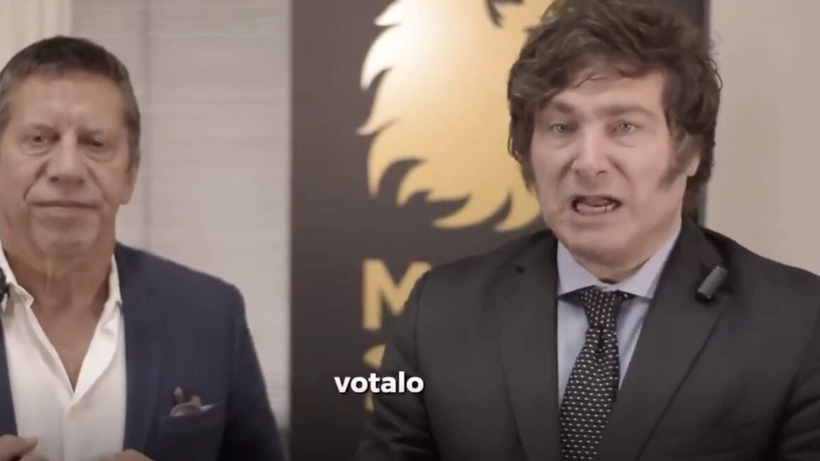 Milei furioso con Bussi por un spot viejo: "Es una actitud propia de un farsante"
