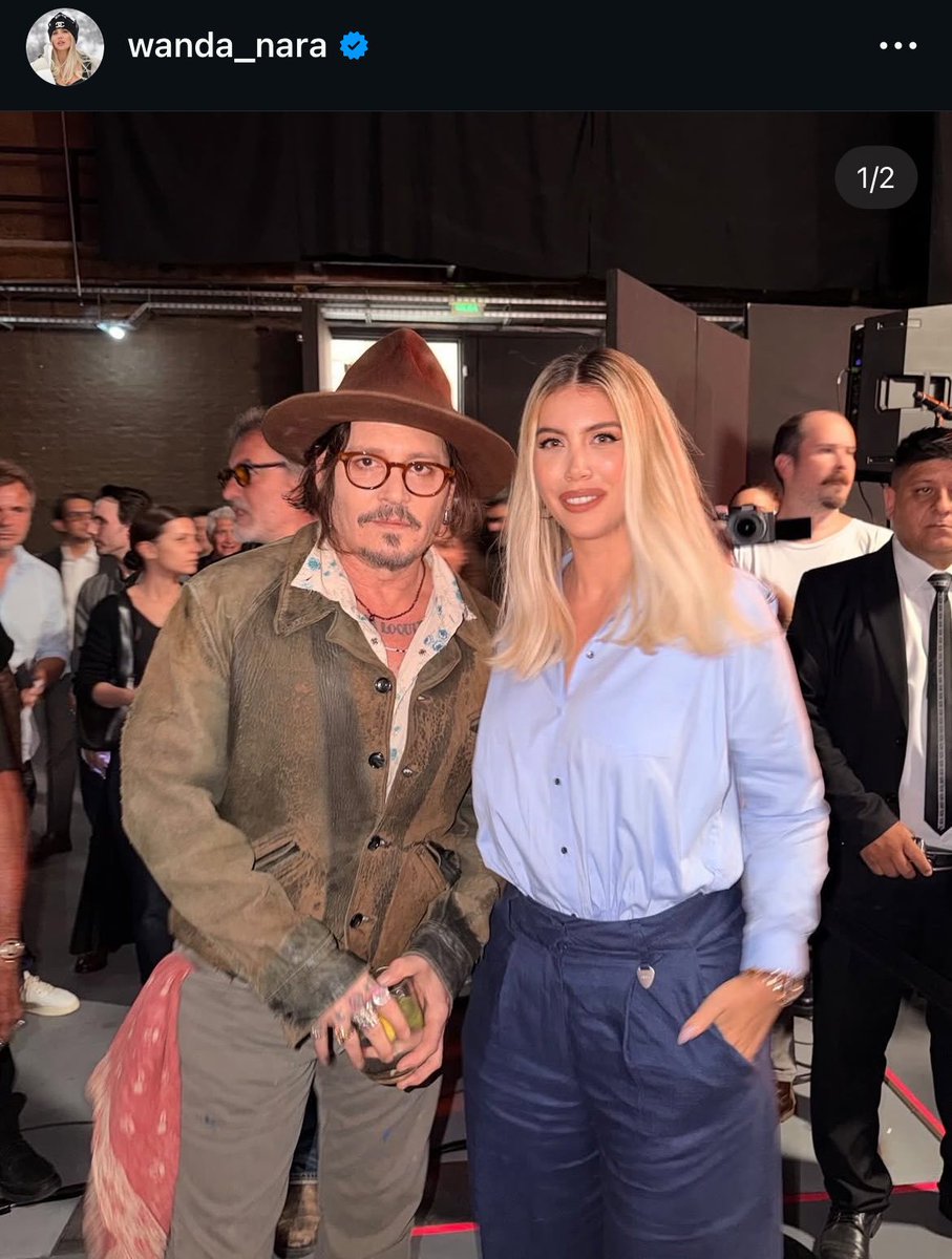 Wanda consiguió la foto con Depp