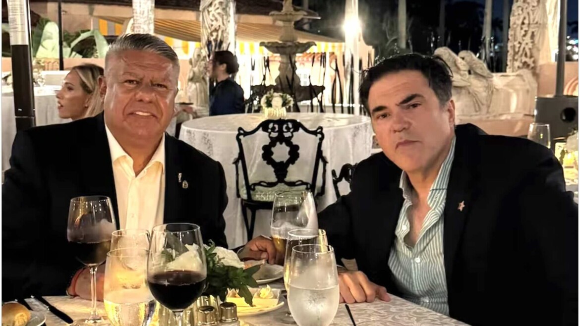 Premio consuelo: Tapia no tuvo la foto con Messi pero se coló en Mar-a-Lago