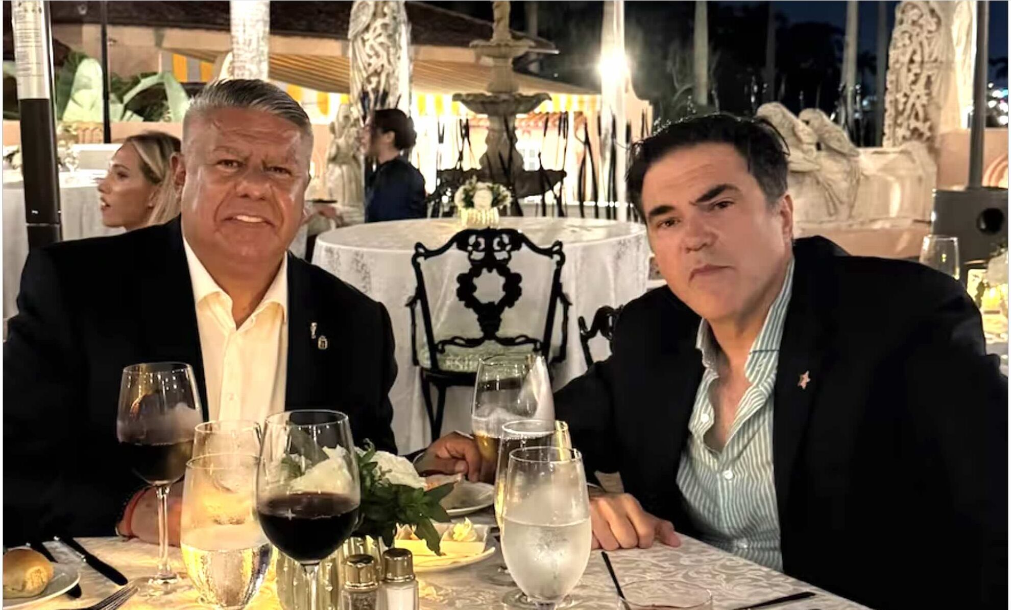Premio consuelo: Tapia no tuvo la foto con Messi pero se coló en Mar-a-Lago