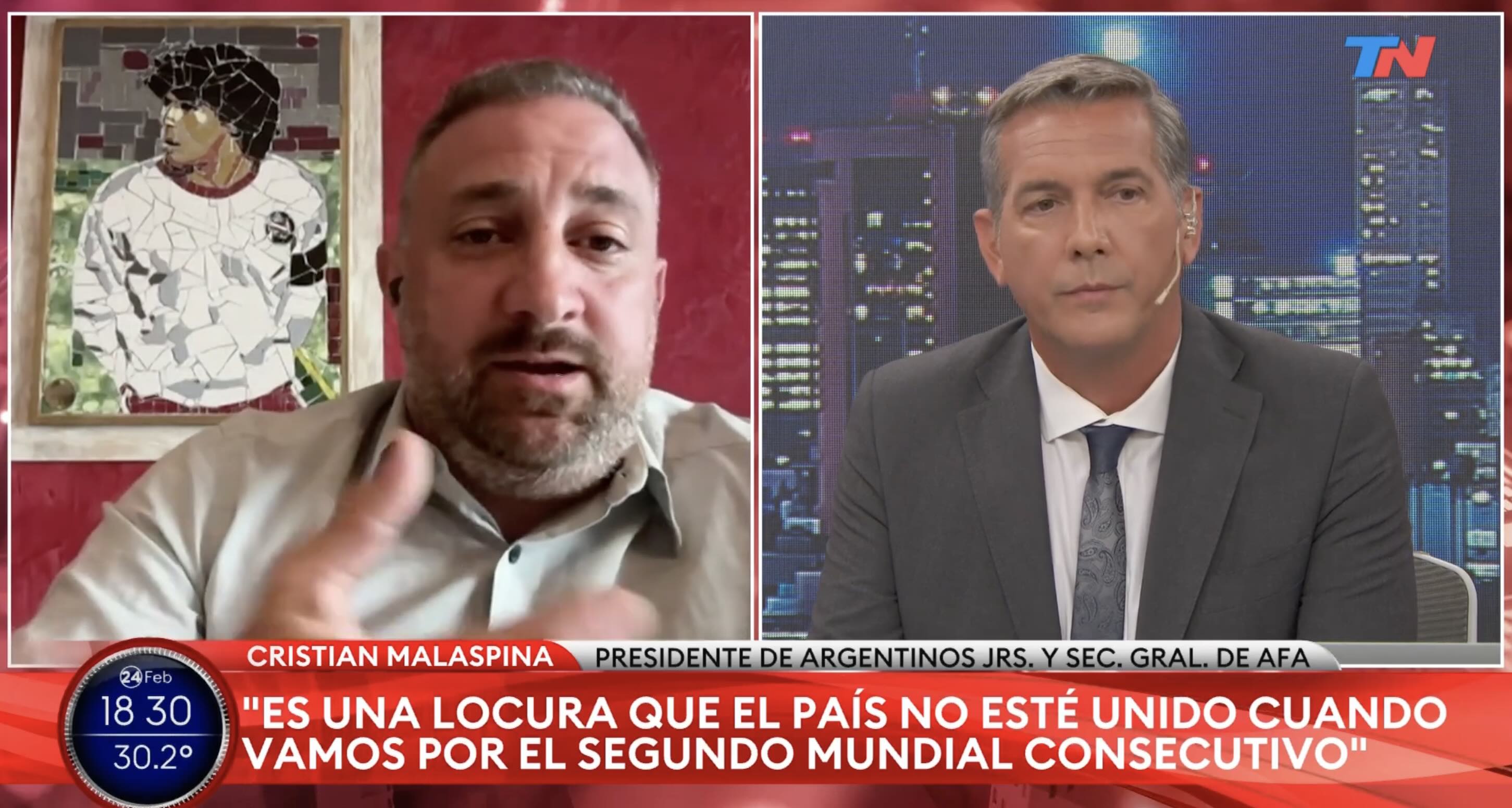 Nado sincronizado en la AFA: los dirigentes salieron a bancar el paro en todos los medios