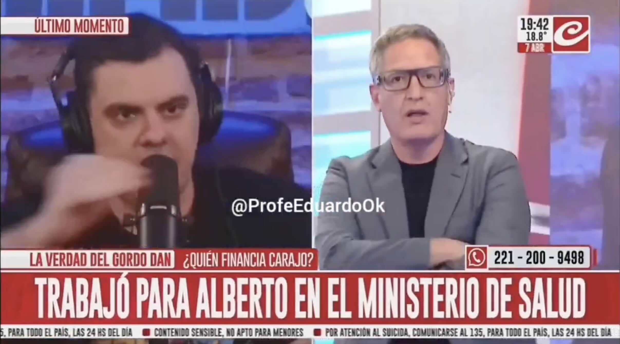 Tomás Méndez estalló contra el Gordo Dan