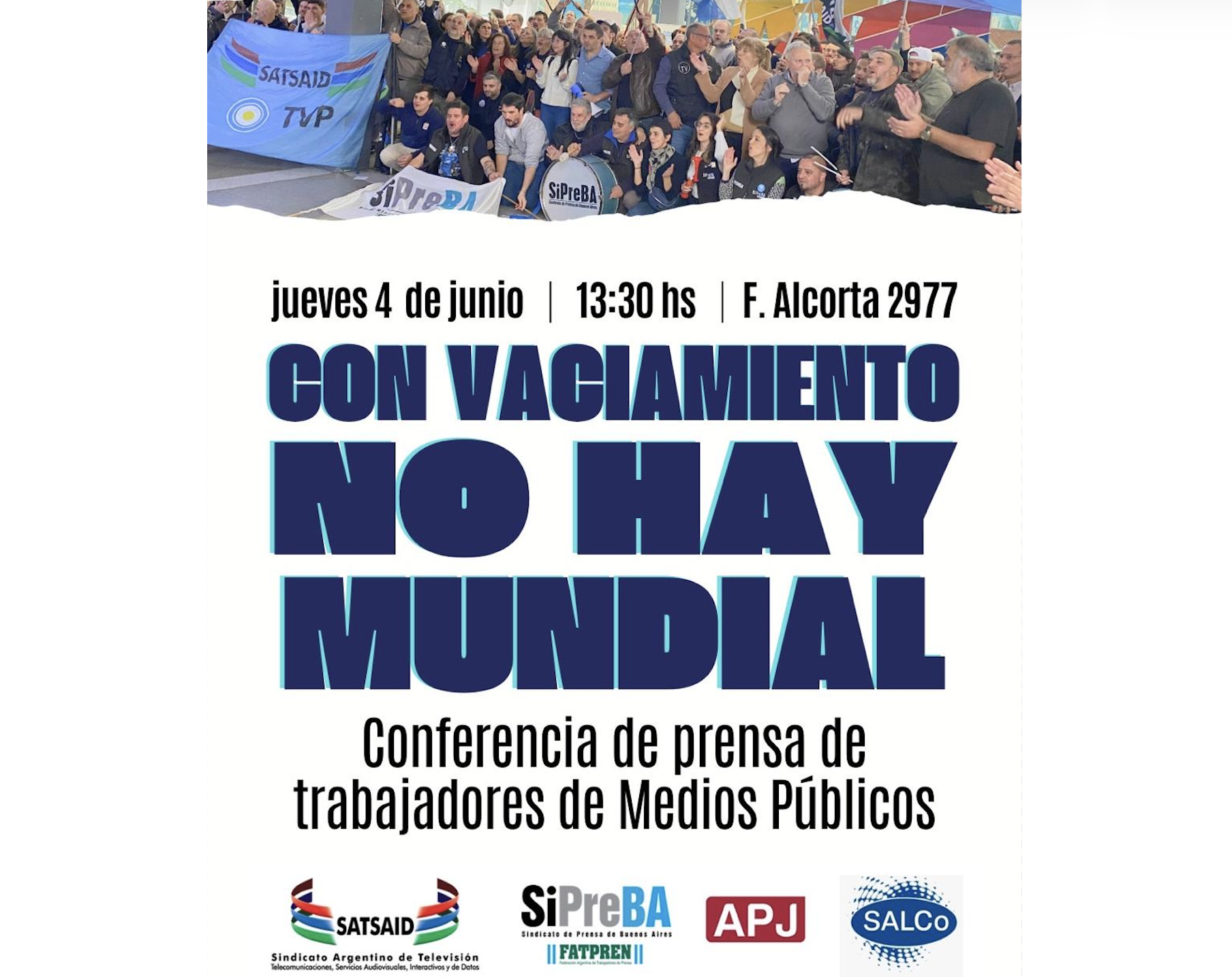 Denuncias en la TV Pública por las transmisiones del Mundial