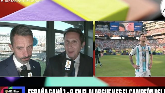 El relator de Telefé lloró por Messi