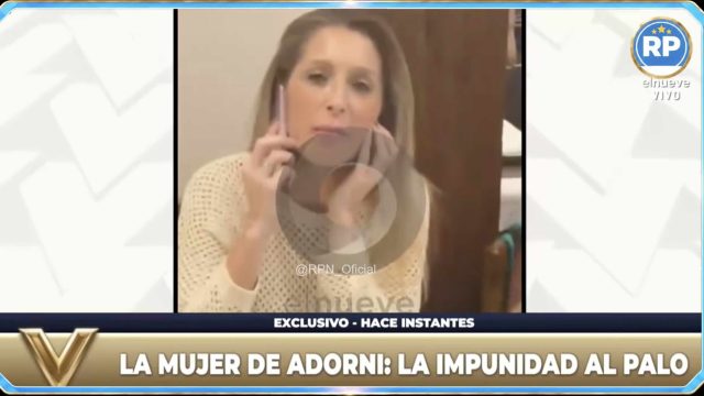 Canosa escrachó a la mujer de Adorni en un cumpleaños